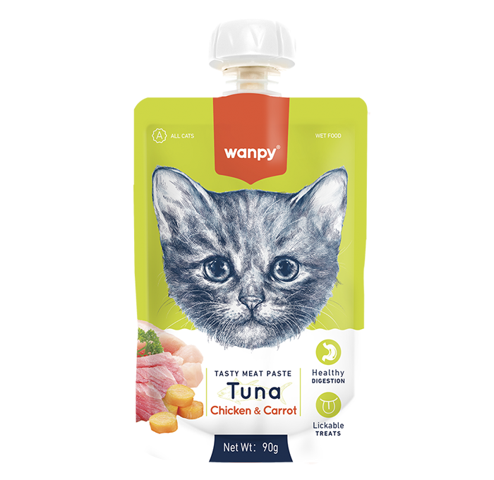 WANPY Tasty Meat Paste: Tuna + Chicken & Carrot For Cat