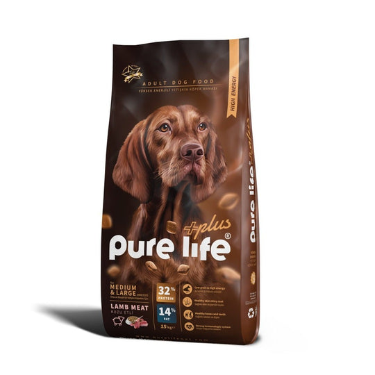 PURELIFE PLUS 32+ LAMB ADULT DOG FOOD 15KG