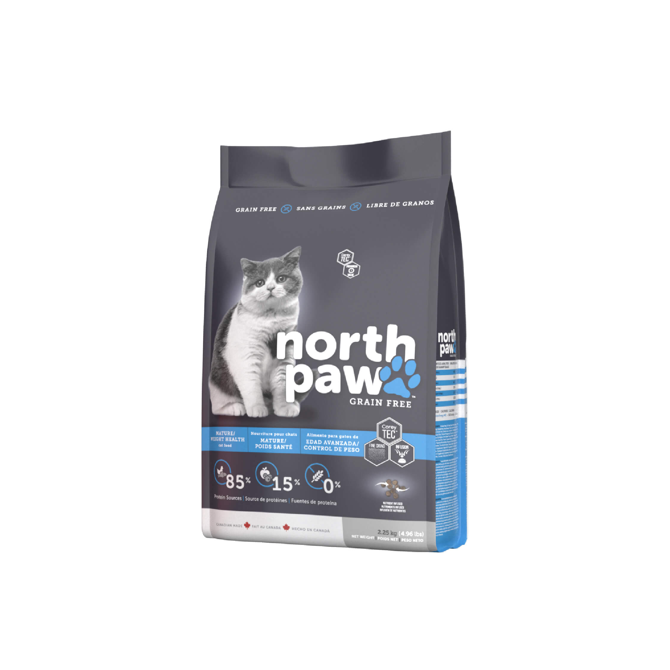 North Paw Mature/Weight Health Cat Food Grain Free 1kg