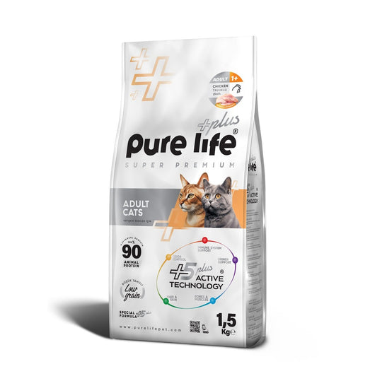 PURELIFE PLUS WITH SALMON. CAT FOOD 1.5KG