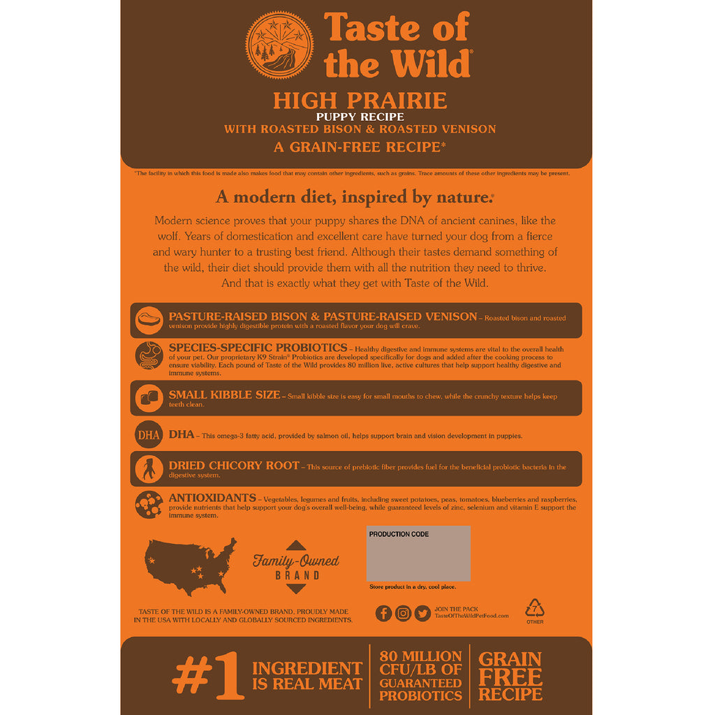 Taste of the Wild High Prairie Puppy