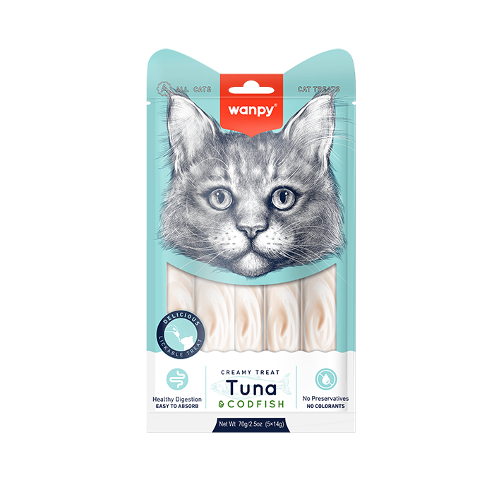 WANPY Creamy Treat - Tuna & Codfish For Cat