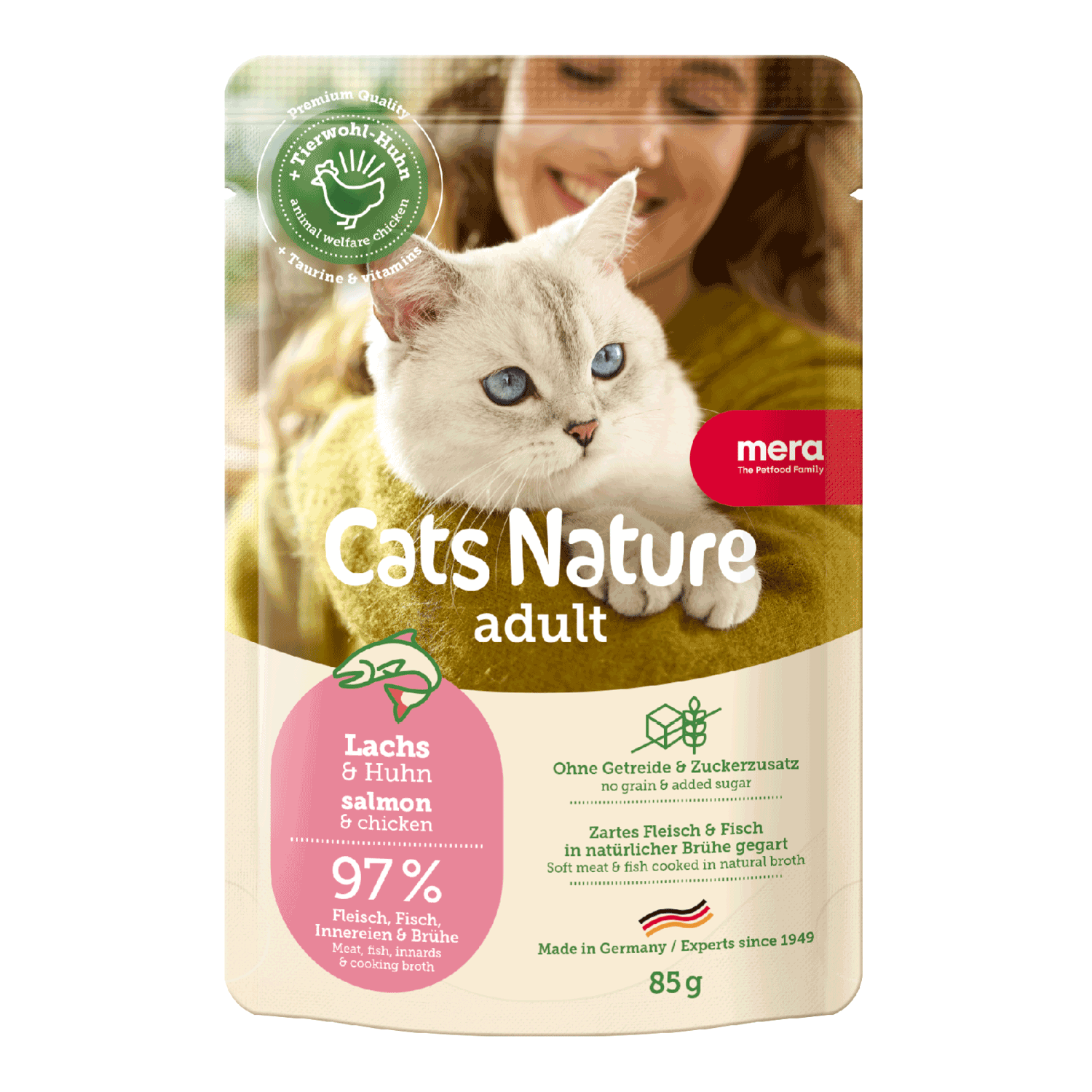 Mera Cats Nature Adult Salmon Wet Food 85gm