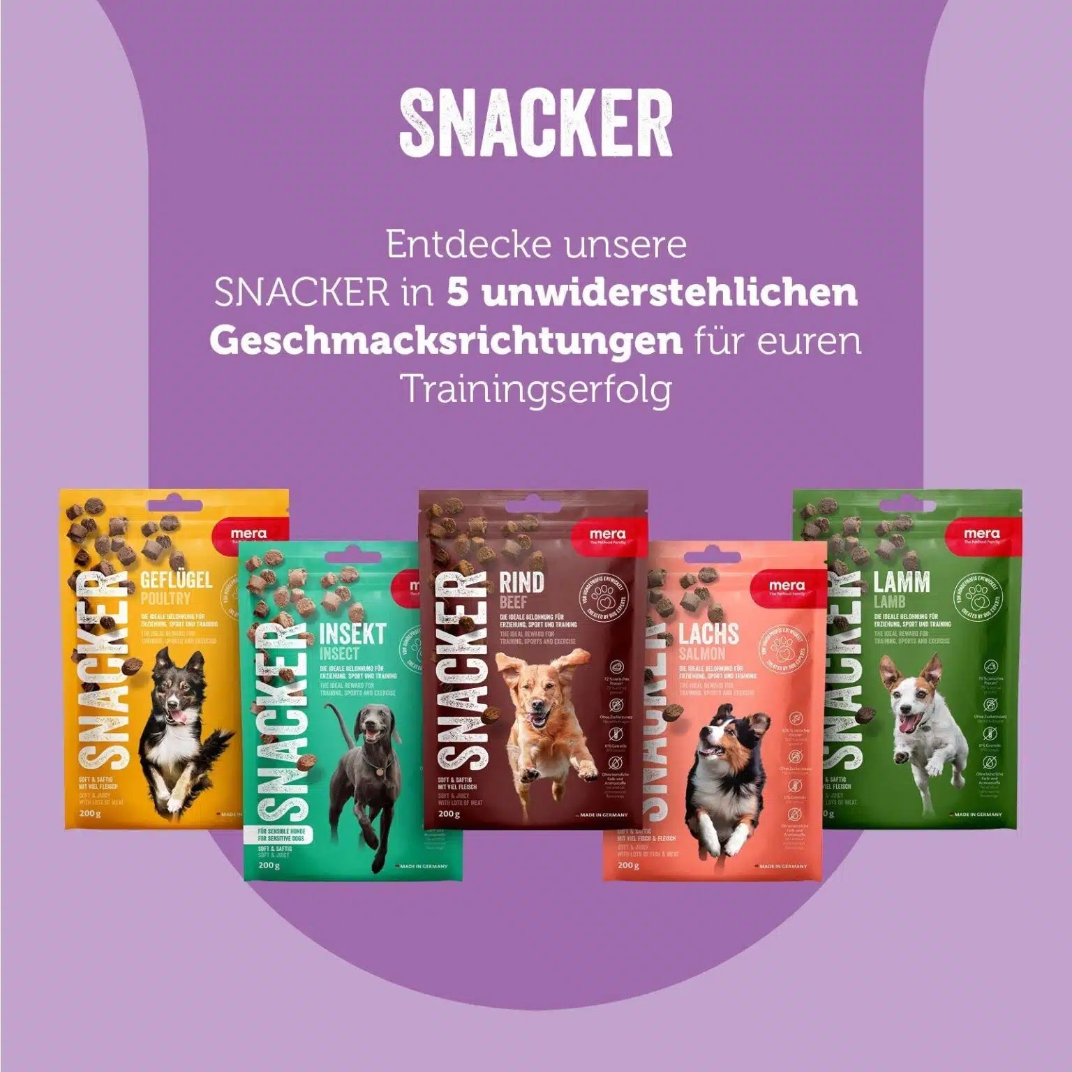 Mera Snacker Soft Dog Treats – 200g