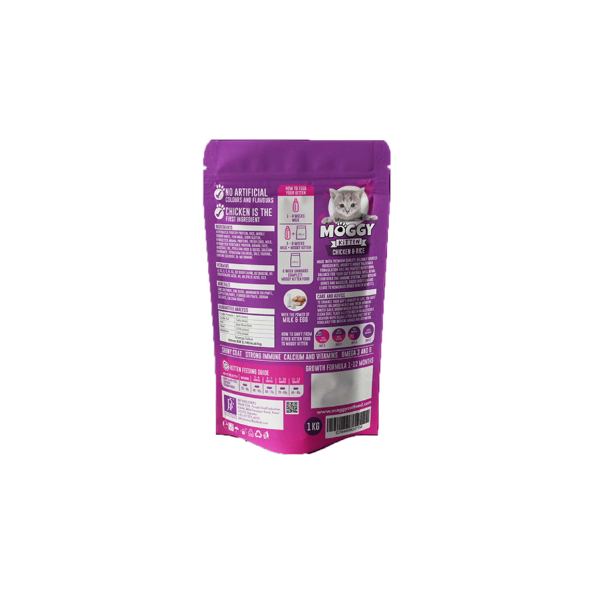 Moggy Kitten Chicken & Rice 1kg