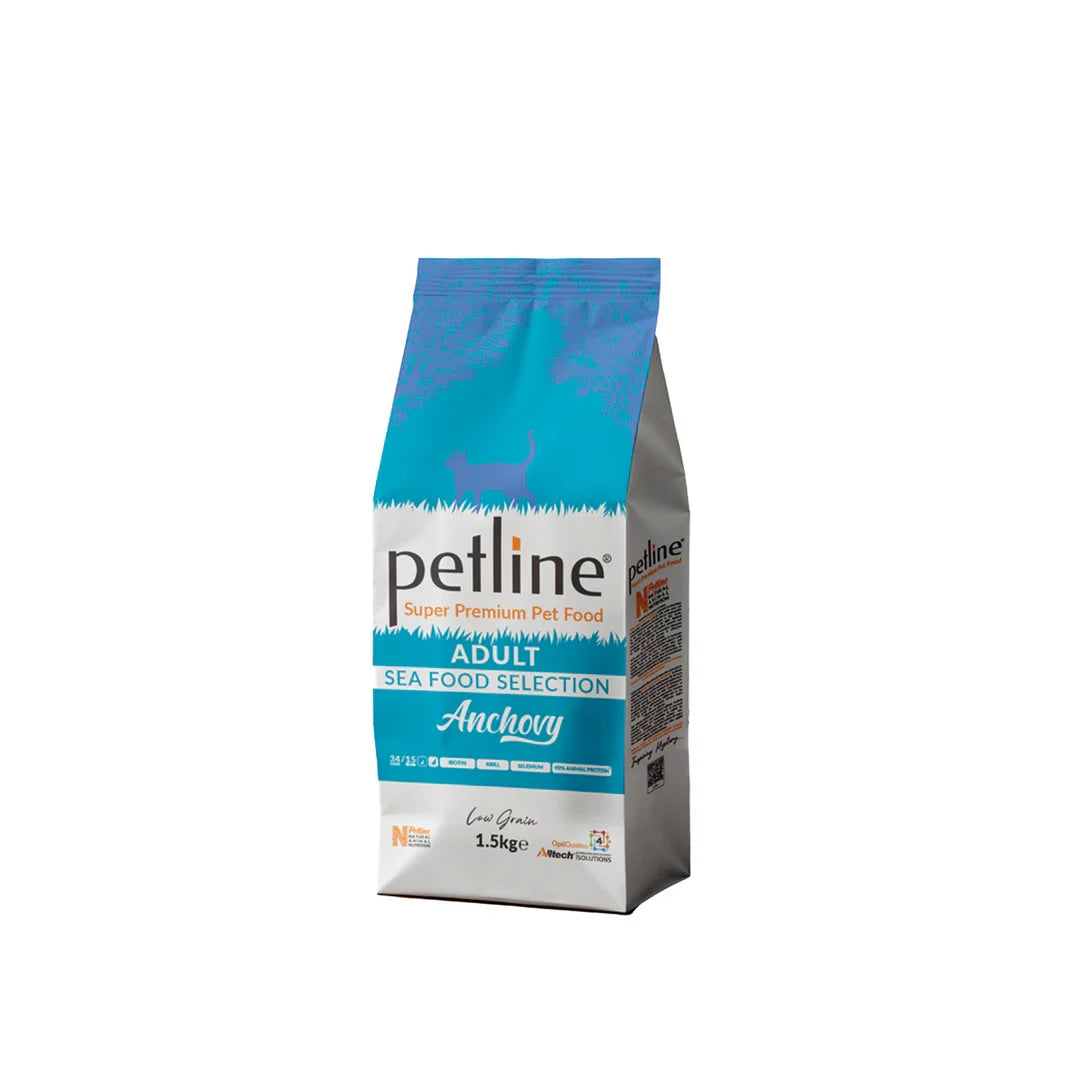 Petline Super Premium Adult Cat Food Sea Food Selection 1.5kg
