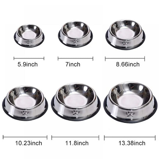 Stainless Steel Pet Feeding/Water Bowls
